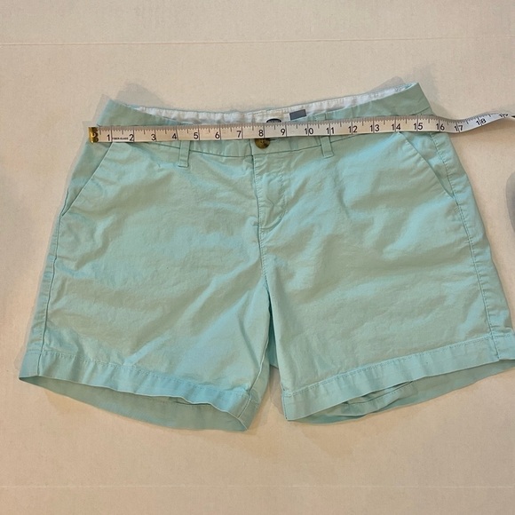 Old Navy Shorts Womens 2 Everyday Chino Khaki Short 5 Inch Twill Aqua - Picture 5 of 8